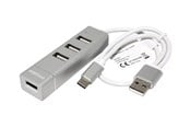USB hub - Roline USB 2.0 Notebook Hub USB hub - 4 porttia - hopea - 14.02.5037