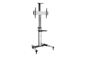 Seinäkiinnitys, AV-kiinnikkeet & AV-kalusteet - Roline stand - for LCD display - silver - Max 50 kg - recommended for 70" - 17.03.1260