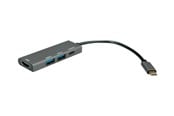 Telakointiasemat - Roline - docking station - USB-C 3.2 - HDMI - 12.02.1119