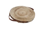 Askartelu- ja taidetarvikkeet - Playwood - Decoration Tree Disc Paulownia Wood with Leather Handles - sl1187