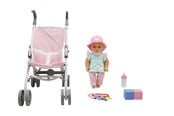 Nuket & tarvikkeet - Happy Friend Lotta Doll 30cm with Stroller Set - 504234