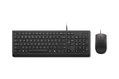 Näppäimistöt - Lenovo Essential Wired Combo - Näppäimistö ja Hiirisetti - Pohjoismainen - Musta - 4X31R64446