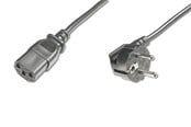 Virtakaapelit (ulkoinen) - DIGITUS Type-F Power Cord - 0.75m - AK-440109-008-S