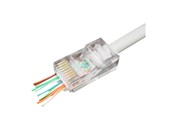 Verkkokaapelit - Gembird Modular Plug - network connector - Läpinäkyvä - LC-PTU-01/10