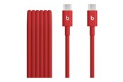 USB kaapelit - Apple Beats USB-C to USB-C Woven Cable (1.5 m / 5 ft) – Rapid Red - MDGF4ZM/A
