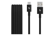 USB kaapelit - Apple Beats USB-A to USB-C Woven Cables – Bolt Black (2-pack) - MDGH4ZM/A