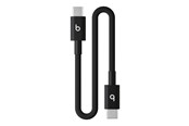 USB kaapelit - Apple Beats USB‑C to USB‑C Woven Short Cable (20 cm / 8 in.) – Bolt Black - MEQ94ZM/A