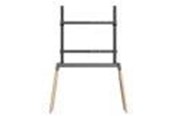 Seinäkiinnitys, AV-kiinnikkeet & AV-kalusteet - Gembird TV floor stand 55" - 86"" black/wood - Max 40 kg - recommended for 86" - TVS-86F-01-BK