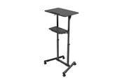 Televisiot - lisävarusteet - Gembird Mobile lecture desk with caster wheels black - TVS-DESK-01-BK