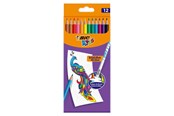 Kirjoitus- ja piirustustarvikkeet - BIC Kids Evolution Erasable Colored Pencils 12 pcs. - 987868