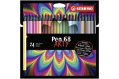 Kirjoitus- ja piirustustarvikkeet - STABILO Pen 68 - Felt-tip pen - ARTY - Set With 24 Pieces - 6824-1-20