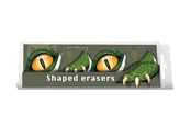 Lisätarvikkeet kouluun - Euromic DINO T-REX 4 shaped erasers in acetate box - 092407106