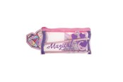 Lisätarvikkeet kouluun - Euromic UNICORN GEMS Filled mesh pencil pouch w/station - 092308156