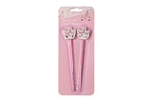 Lisätarvikkeet kouluun - Euromic UNICORN GEMS 2-pack pencils w/eraser toppers - 092307002