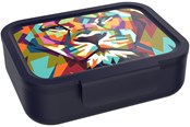 Lisätarvikkeet kouluun - Euromic LUNCH BUDDIES Lion lunch box w/clip & divider - 088908724-21000241