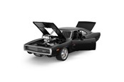 Kauko-ohjattavat - RASTAR Die cast 1:36 1970 Dodge Charger R/T with Engine Version Black - 64430