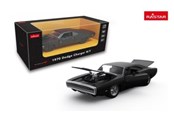 Kauko-ohjattavat - RASTAR Die cast 1:36 1970 Dodge Charger R/T with Engine Version Black - 64430