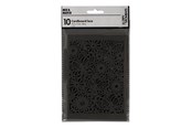 Askartelu- ja taidetarvikkeet - Creativ Company - Patterned Cardboard Black 10 pcs. - 216912