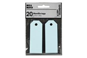 Paperit, valokuvapaperit ja tarrat - Creativ Company - Manila Labels Light Blue 20 pcs. - 234018
