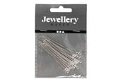 Askartelu- ja taidetarvikkeet - Creativ Company - Head Pins Silver Plated 50 mm 30 pcs. - 602040