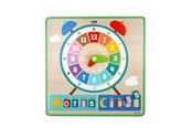 Vauva- ja taaperolelut - Barbo Toys Wacky Wonders - Wooden Clock Board (INT) - 6304