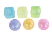 Pienet lahjat lapsille - Pocket Money Squeeze Suger ball and square 6cm assorted - 621675