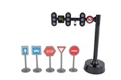 Pienet lahjat lapsille - Pocket Money Traffic light with L/S and traffic signs - 570471