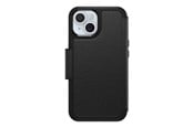 Puhelin - Kannet ja kotelot - OtterBox Strada MagSafe Apple iPhone 15 Shadow - black - ProPack - 77-93815