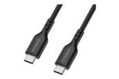 USB kaapelit - OtterBox Standard Cable USB C-C 1M USB-PD Black - ProPack - 78-81366