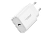 Puhelin - Adapterit & Laturit - OtterBox Standard EU Wall Charger 20W - 1X USB-C 20W USB-PD White - ProPack - 78-81414