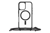 Puhelin - Kannet ja kotelot - OtterBox React Necklace MagSafe Apple iPhone 16 Black Crystal - clear/black - 77-96818