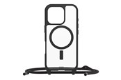 Puhelin - Kannet ja kotelot - OtterBox React Necklace MagSafe Apple iPhone 16 Pro Black Crystal - clear/black - 77-96830