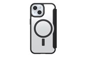 Puhelin - Kannet ja kotelot - OtterBox React Folio MagSafe Apple iPhone 16e/15/14/13 Black Crystal - clear/black - 77-97827