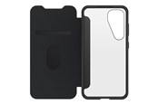 Puhelin - Kannet ja kotelot - OtterBox React Folio Samsung Galaxy S25 Black Crystal - clear/black - 77-97829