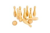 Ulkoleikit - Bigjigs - Wooden Bowling Set 12 pcs. - 37048