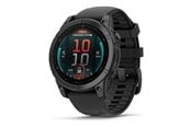 Älykellot, Urheilukellot & Aktiivisuusrannekkeet - Garmin fēnix E - slate grey steel - sport watch with band - black - 16 GB - 010-03025-01