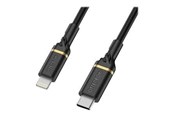 USB kaapelit - OtterBox Cable USB C-Lightning 1M USB-PD - black - 78-52551