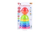 Vauva- ja taaperolelut - PLAY Leather and Stacking Cups 8 pcs. - 2405