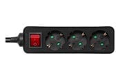 Virtakaapelit (ulkoinen) - Deltaco GT-0361 Power Strip - 3 m - GT-0361