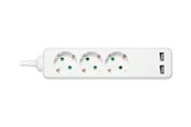 Virtakaapelit (ulkoinen) - Deltaco GT-0310 Power Strip -  1.5 m - GT-0310