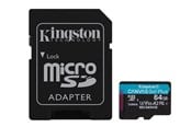 Muistikortti - Kingston Canvas Go! Plus microSD/SD - 200MB/s - 64GB - SDCG4/64GB