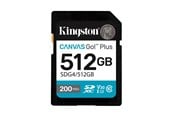 Muistikortti - Kingston Canvas Go! Plus SD - 200MB/s - 512GB - SDG4/512GB