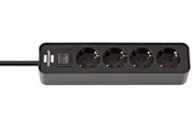 Virtakaapelit (ulkoinen) - Brennenstuhl Ecolor Power Strip Extension Lead 4-Way - 1.5 m - 1153240000