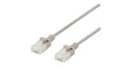 Verkkokaapelit - Deltaco patch cable - 3 m - grey - Harmaa - 3m - UUTP-1050