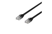 Verkkokaapelit - Deltaco patch cable - 30 cm - black - Musta - 0.3m - TP-603S-FL
