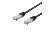 Verkkokaapelit - Deltaco LAN CAT 6 - F/UTP - Musta - 5m - SFTP-65UV