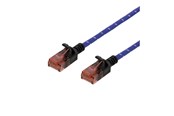 Verkkokaapelit - Deltaco patch cable - 2 m - blue white - Sininen - 2m - UUTP-1303