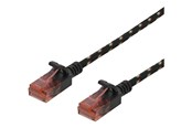 Verkkokaapelit - Deltaco patch cable - 50 cm - black - Musta - 0.5m - UUTP-1310