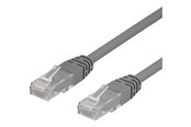 Verkkokaapelit - Deltaco patch cable - 30 cm - grey - Harmaa - 0.3m - TP-603-50P