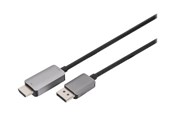 Näyttökaapeli - DIGITUS adapter - DisplayPort / HDMI - 1.8 m - DB-340305-018-S